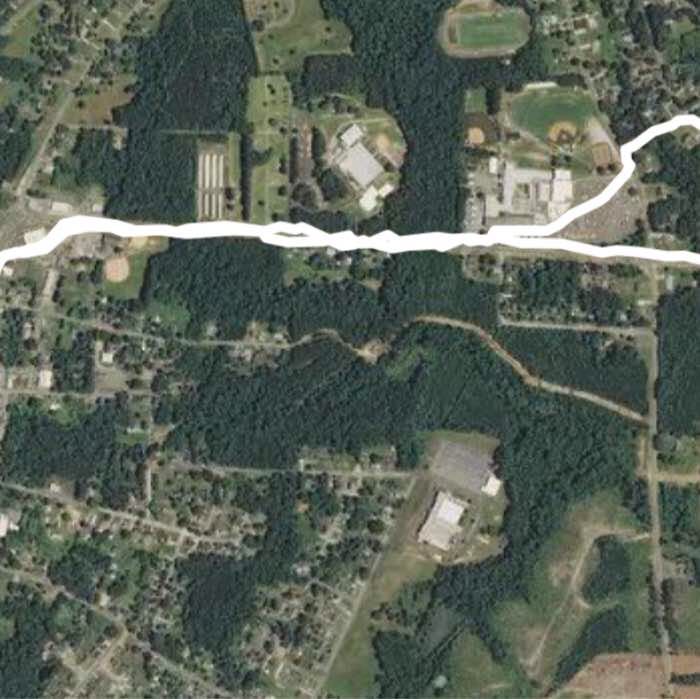 Country town walking Trail Creedmoor, North Carolina, USA Pacer