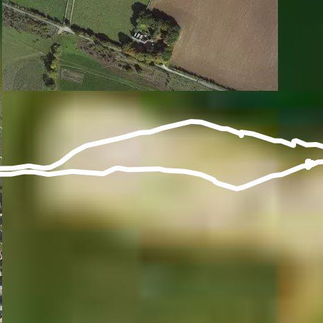 Snall loop Kilkenny  park walking route map in Brize Norton