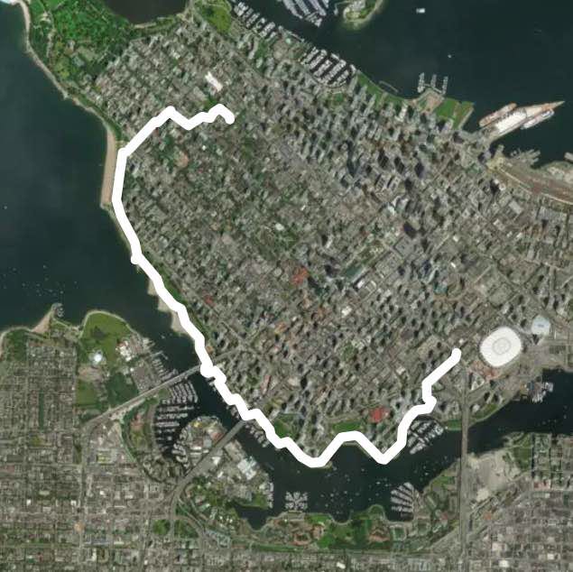 seawall to false creek