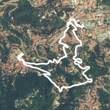 Sintra walking route map in Algueirão-Mem Martins