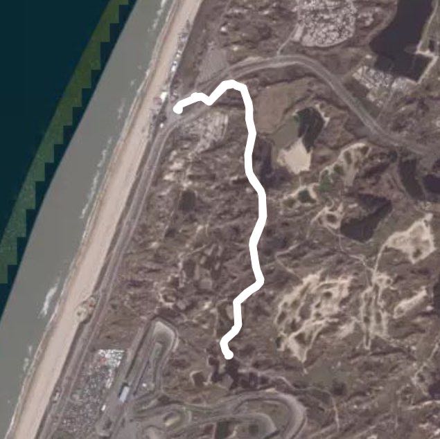 Grand Prix Strecke Zandvoort - und die Dünen dahinter 