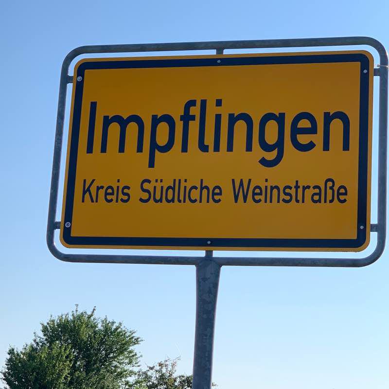Impflingen - Josephswanderweg walking route map in Insheim