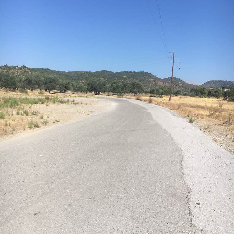 Lardos Village walking route map in Lardos