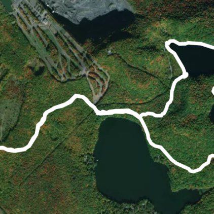 Mont St-Bruno Park walking route map in L'Épiphanie