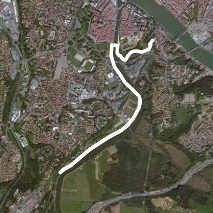 Away they level walking route map in Bayonne