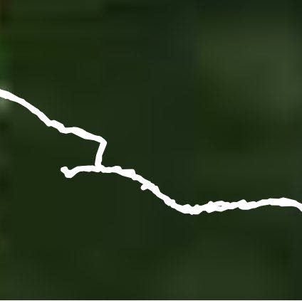 Route #1 walking route map in Rapid River