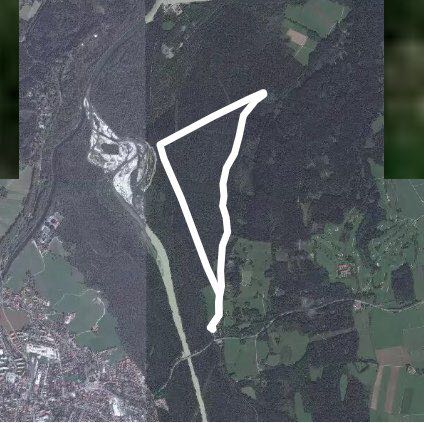 Pupplinger Au walking route map in Egling