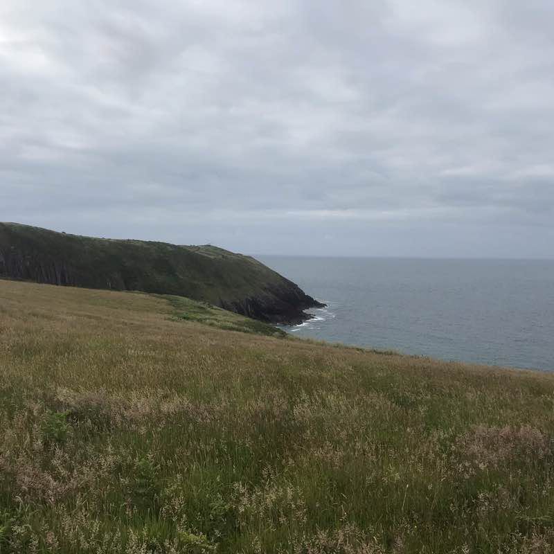 Manorbier coastal roundrobin walking route map in Manorbier