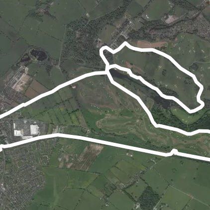 Maynooth and Carton loop walking route map in Maynooth