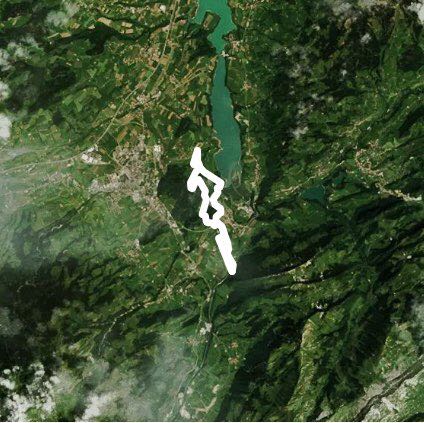 Plain of the steps (11.9km) walking route map in Morlon