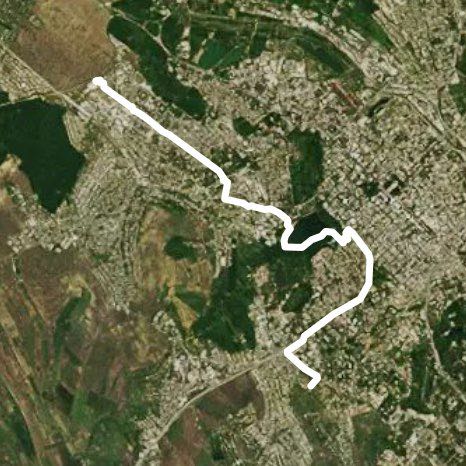 Telecentre - Buiucani walking route map in Codru