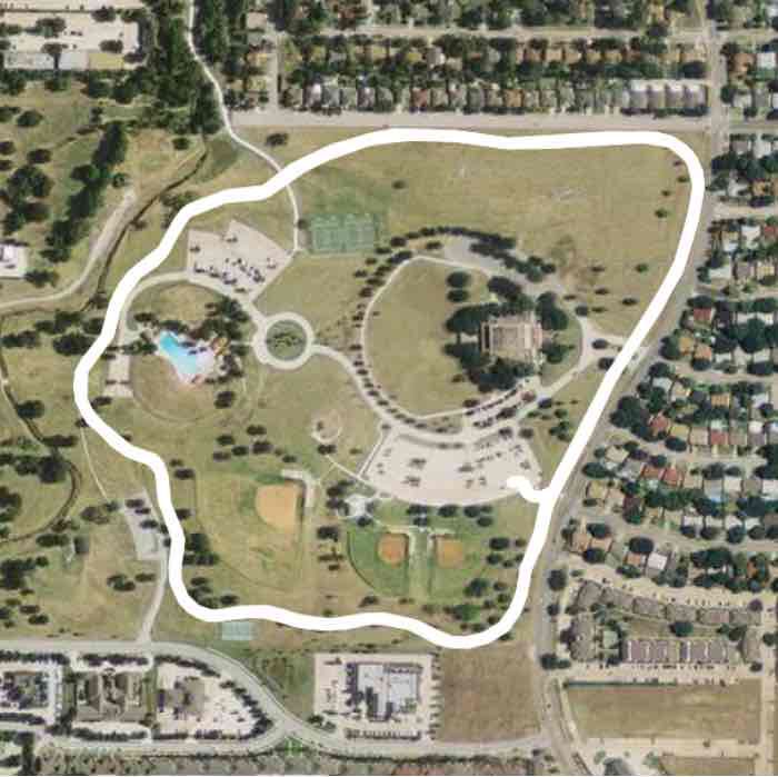 Bob Duncan Recreation Center Walk Trail Arlington, Texas, USA Pacer