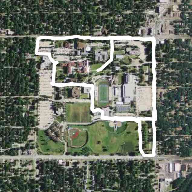 Washburn Walk Trail Topeka, Kansas, USA Pacer