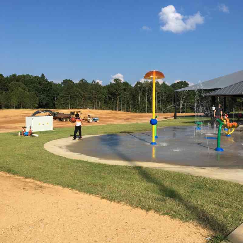 Parsons Regional community park walking route map in Parsons