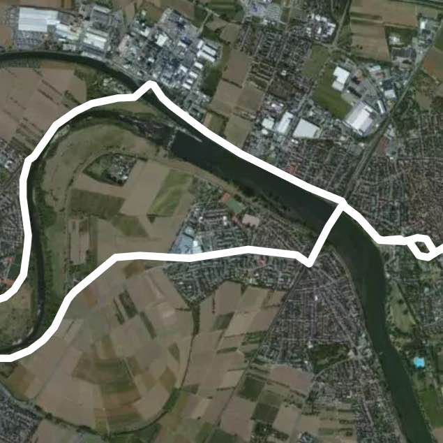 LaNeIL walking route map in Ladenburg