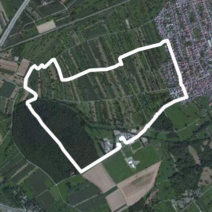 Farmer Franz round walking route map in Muggensturm