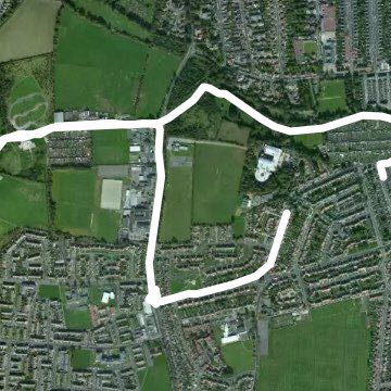 Summerhill walk walking route map in Cleveland