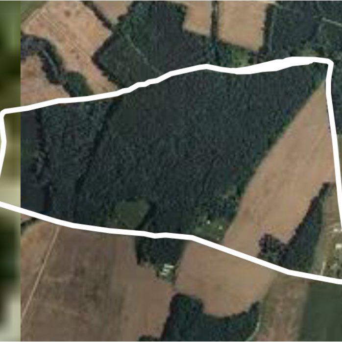 Craddockville Scroll walking route map in Belle Haven