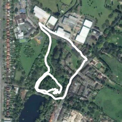 Cray Valley walking route map in Orpington