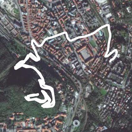 Barodrllo walking route map in Como