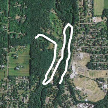 Irving Park walking route map in Chippewa Falls