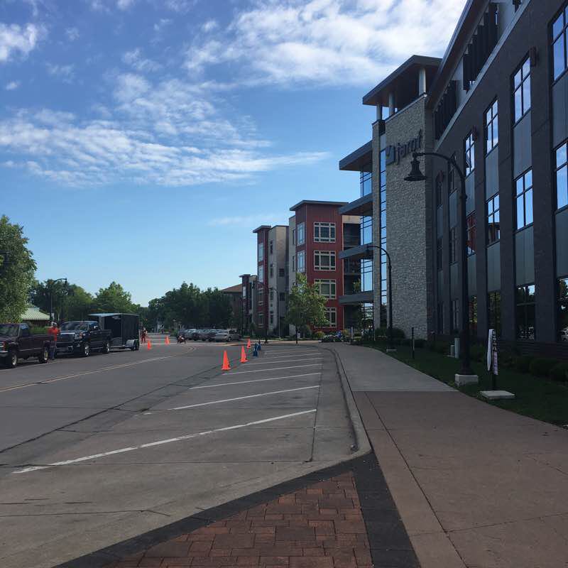 Lake Hally Trail walking route map in Lake Hallie