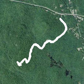 Thomas mountain walking route map in Bolton Landing