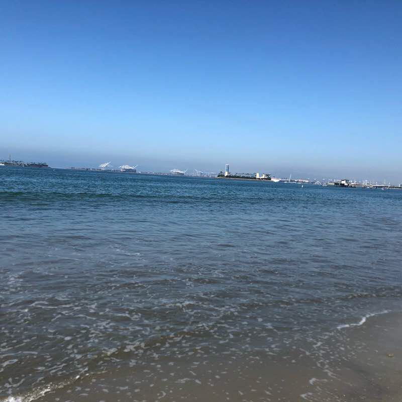 Belmont Shore walking route map in Seal Beach