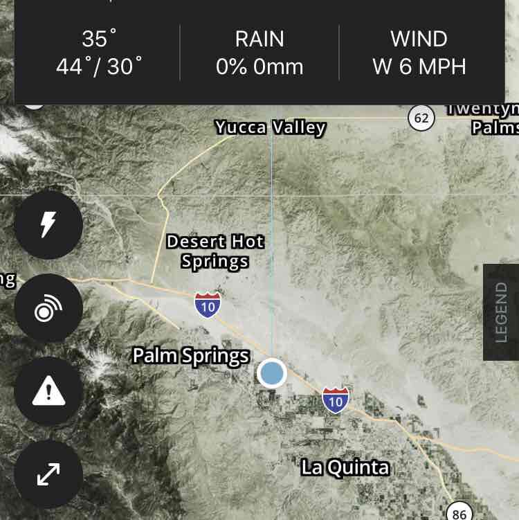Mission Hills Golf walking route map in Thousand Palms