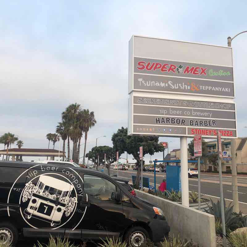 Venice to Warner walking route map in Seal Beach