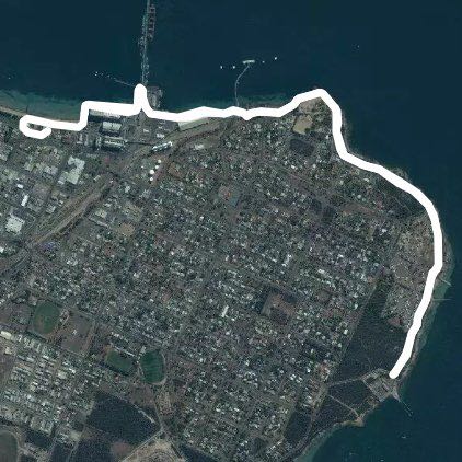 Parkan walking route map in Port Lincoln