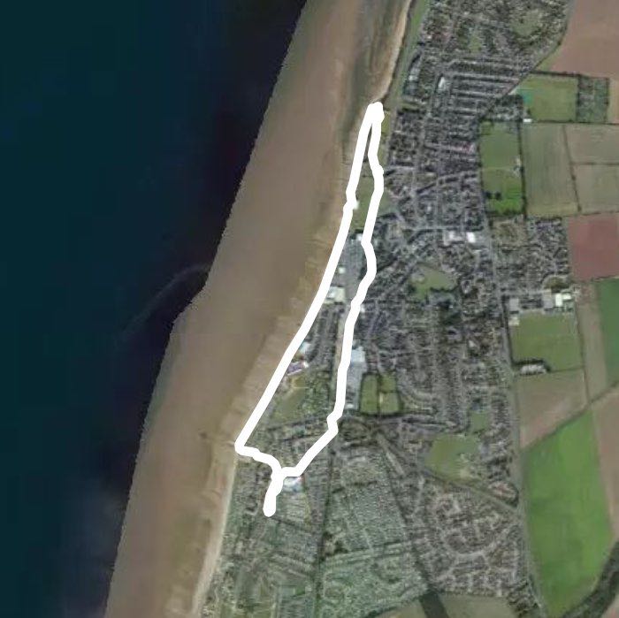 Hunstanton walking route map in Heacham
