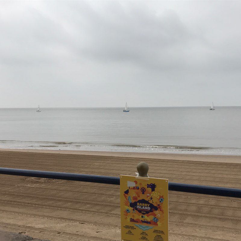 3 beaches of barry walking route map in Barry