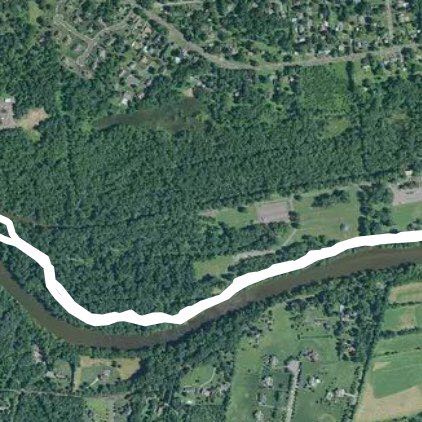 Duke Park walking route map in Hillsborough Township