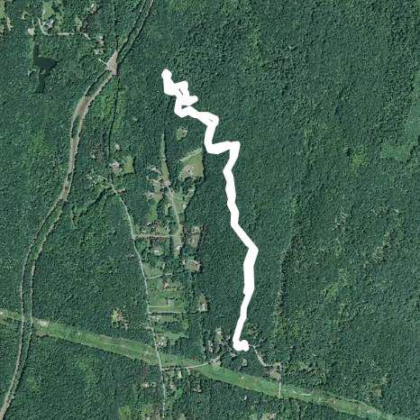 Taconic trail walking route map in Verbank