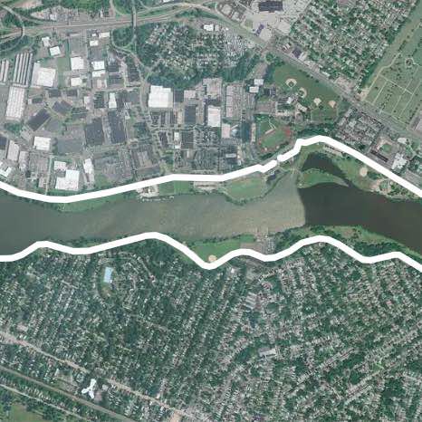 Cooper River Park walking route map in Cherry Hill Township