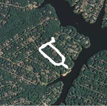 Lake stroll walking route map in Palmyra