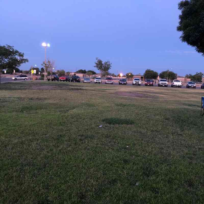 Capistrano park  walking route map in Socorro