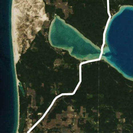 Big glen little glen walking route map in Maple City