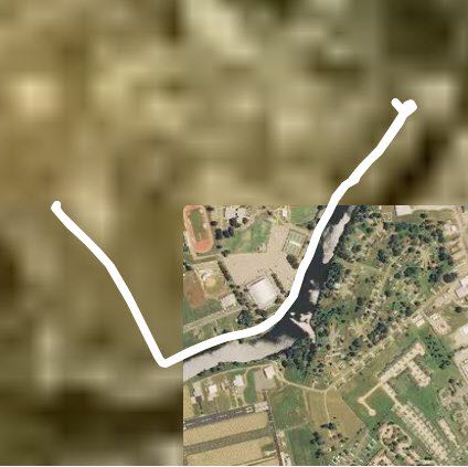 Nsu walking route map in Natchitoches