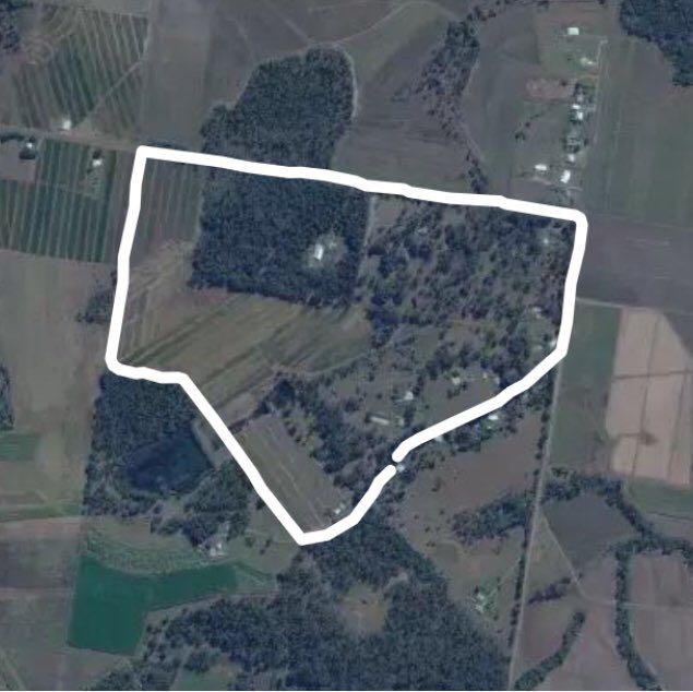 Tinana South walking route map in Tinana South