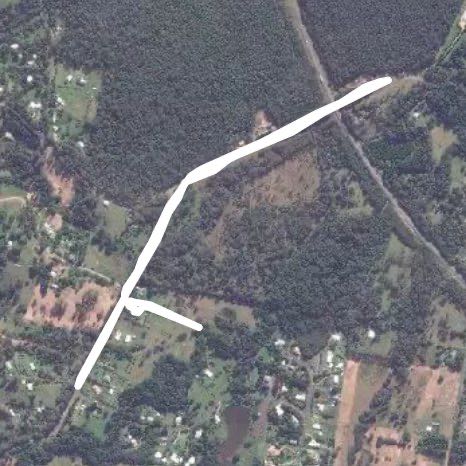 Highway Bridge walking route map in Black Mountain