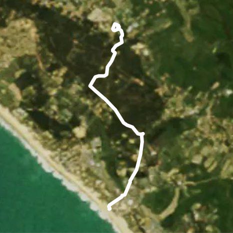 Path to the seagull beach walking route map in Saint-Hilaire-de-Riez