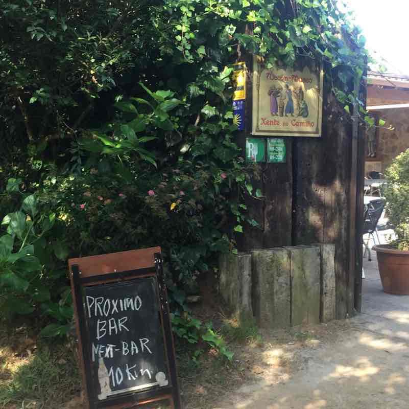 The English Way of Santiago-Betanzos-Bruma walking route map in Betanzos