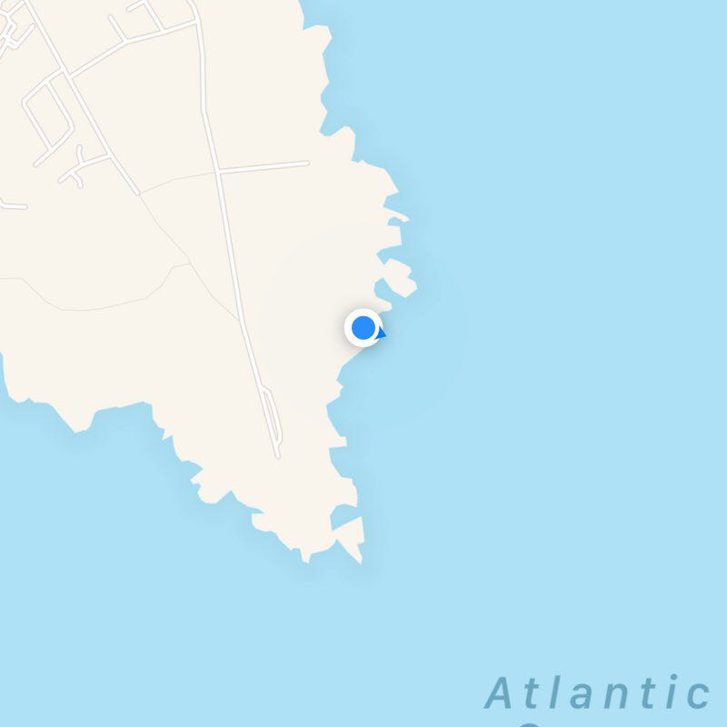 Lagos Cliff Walk walking route map in Lagos