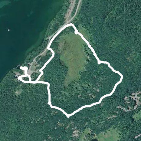 Wellesley Cottage Trail walking route map in Wellesley Island