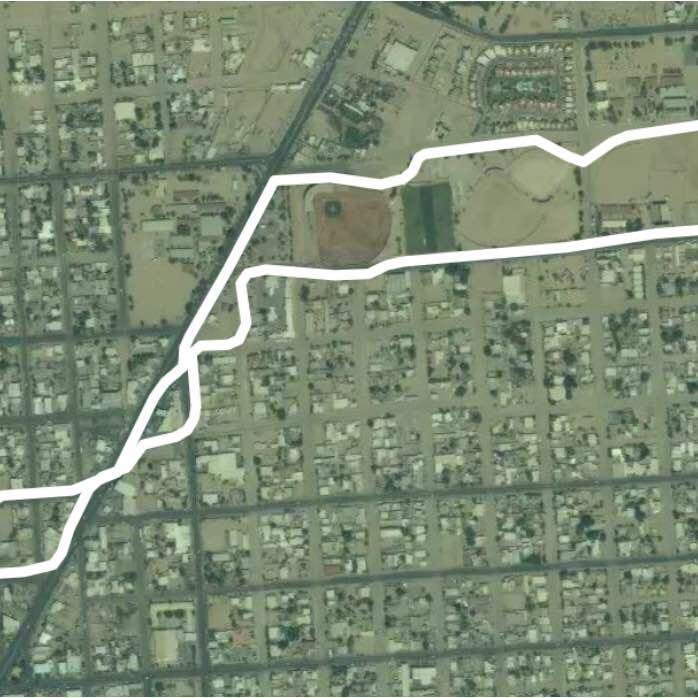 La Milla Park walking route map in De Marua