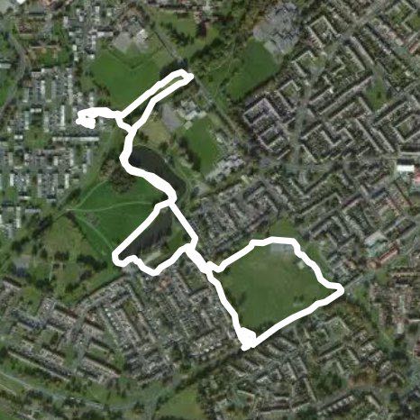 West Park & Simpasture walking route map in Newton Aycliffe