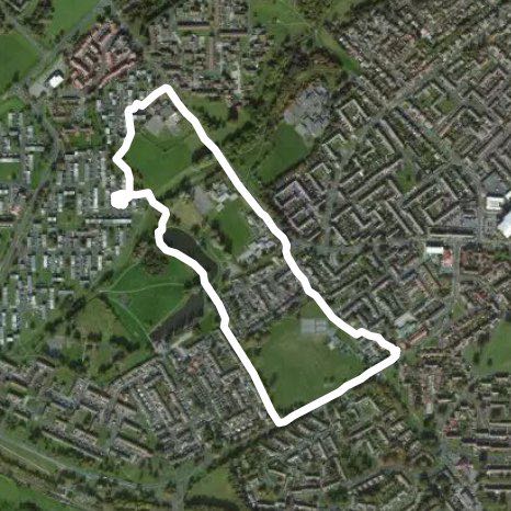 Honister, Beechfield & Garburn Place walkabout walking route map in Newton Aycliffe