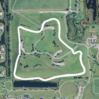 Vista View Hill Trail walking route map in Cooper City